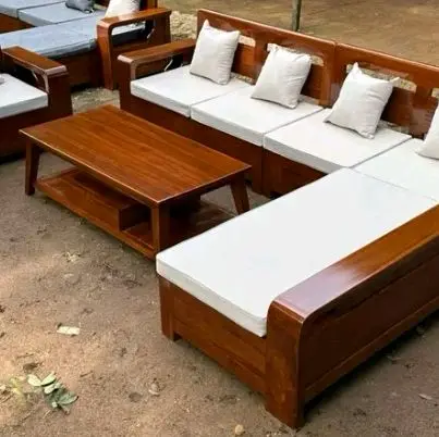 kursi sofa kayu jati perhutani 1