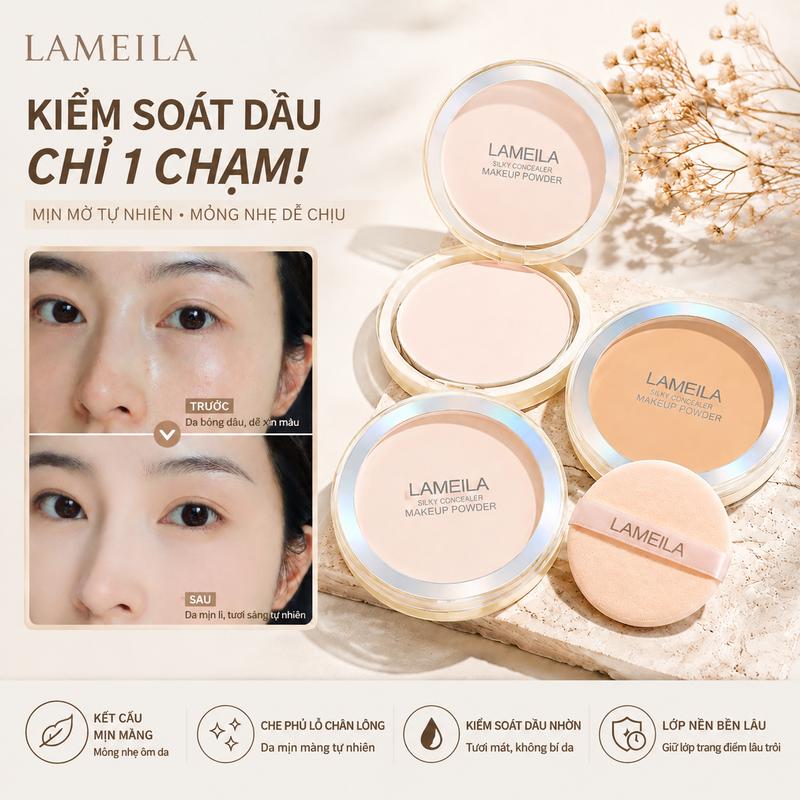 Phấn Phủ Dạng Nén Che Khuyết Điểm Kiềm Dầu Che Phủ Tốt Nội Địa Trung