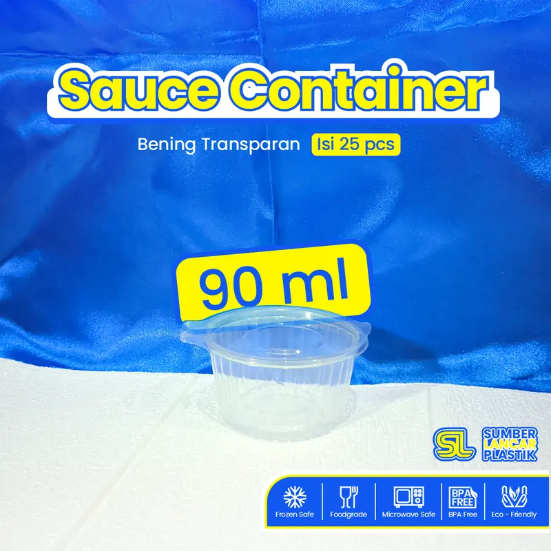 LUX Thinwall Sauce Cup [ISI 25PCS] 70ml 75ml 90ml 100ml | Tempat Cup Saus | Tempat Wadah Sambal | Sauce Container 4