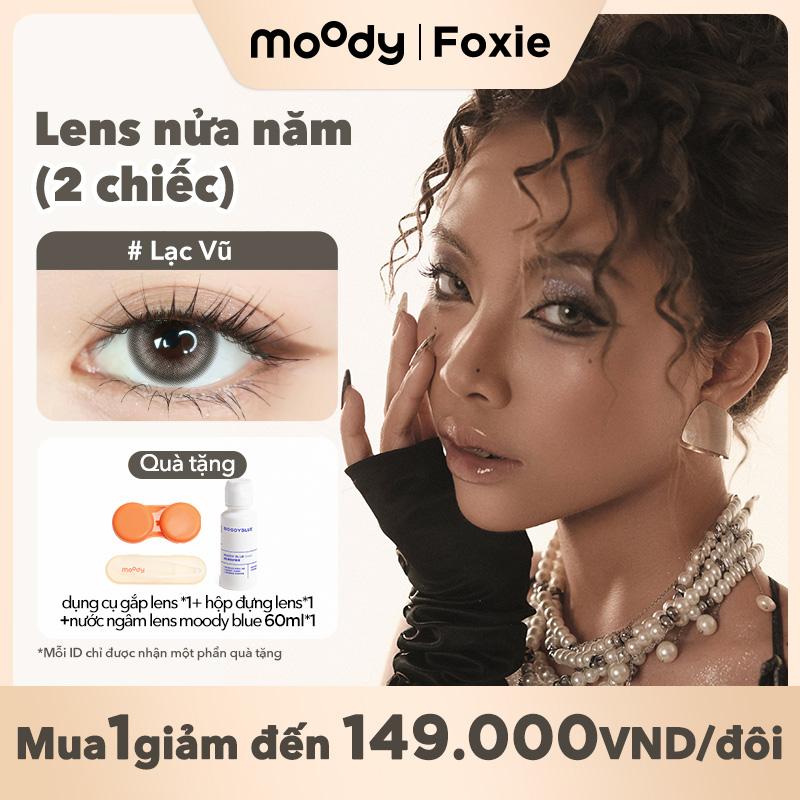   FOXIE  Kính áp tròng Moody LENS 6 tháng tốt lens mắt chụp kỷ yếu lens mắt to tròn đen   lens nâu lens mắt 14.2 - 14.5mm cận 0-7 độ 