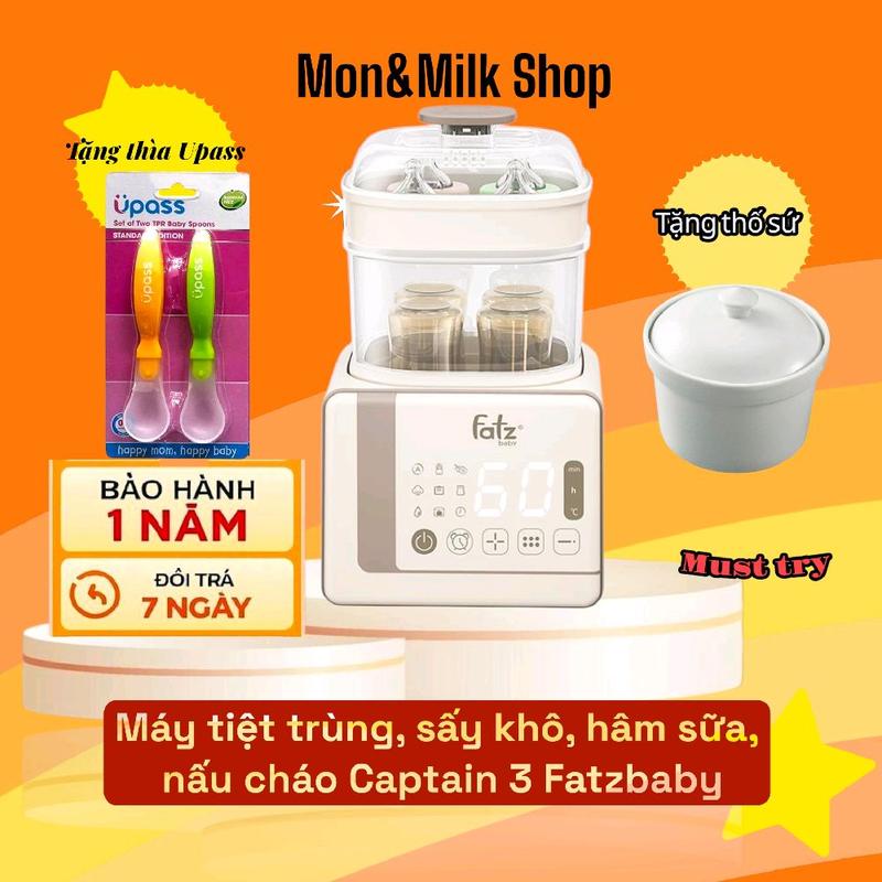 Máy hâm sữa, tiệt trùng sấy khô, bảo quản, hâm thức ăn Captain 3 và sumo 4 Fatzbaby