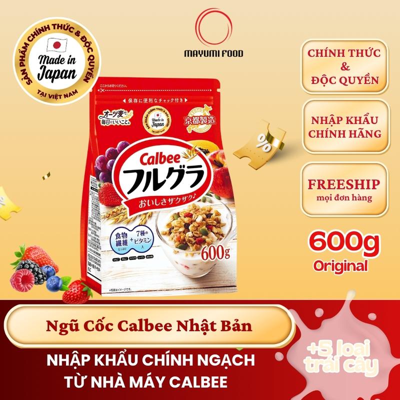 {CALBEE} Ngũ Cốc Trái Cây Calbee Nhật Bản 600g - Sấy Giòn Dinh Dưỡng, Chính…