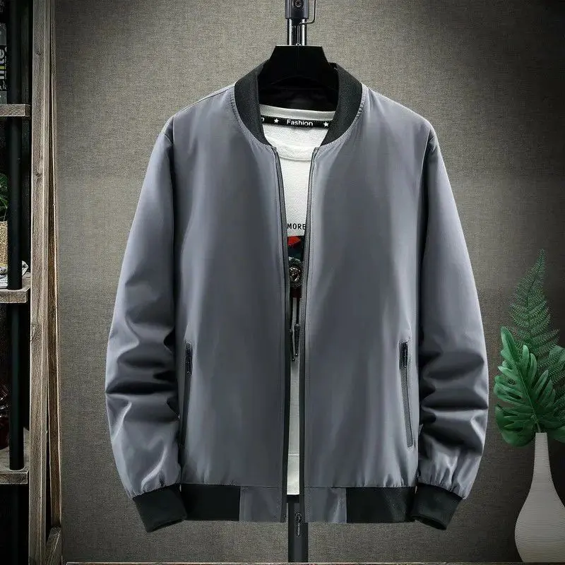 Jaket Bomber polos Tasland Slim-fiting 6