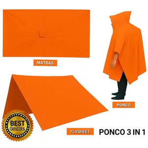 AVARO jas hujan ponco 3 in1.mantel gunung tanpa lengan.