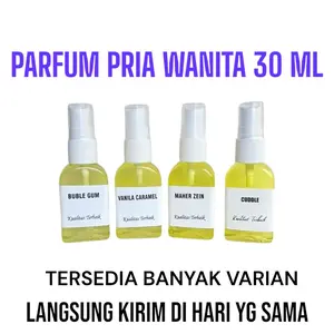 ( 30ML SPRAY PLASTIK )PARFUM 30ML SPRAY  TERMURAH TERLARIS Wangi  Tahan