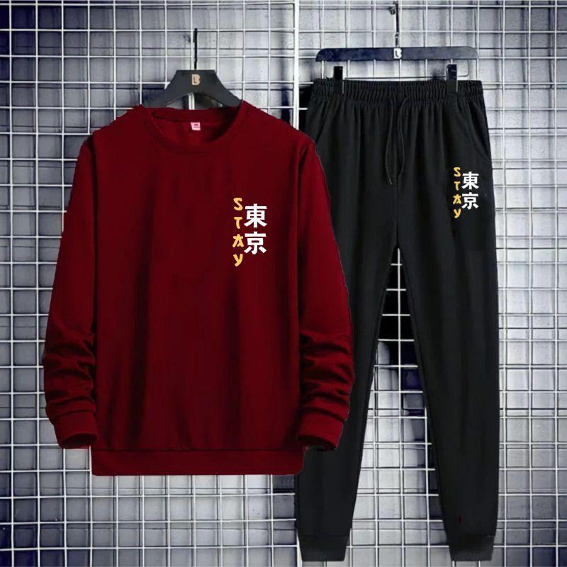Set Pria Logo Stay Terbaru Sweater Celana Jogger Trendy II Setelan Kaos Lengan Panjang Pria II Set Sweater Celana Panjang 6