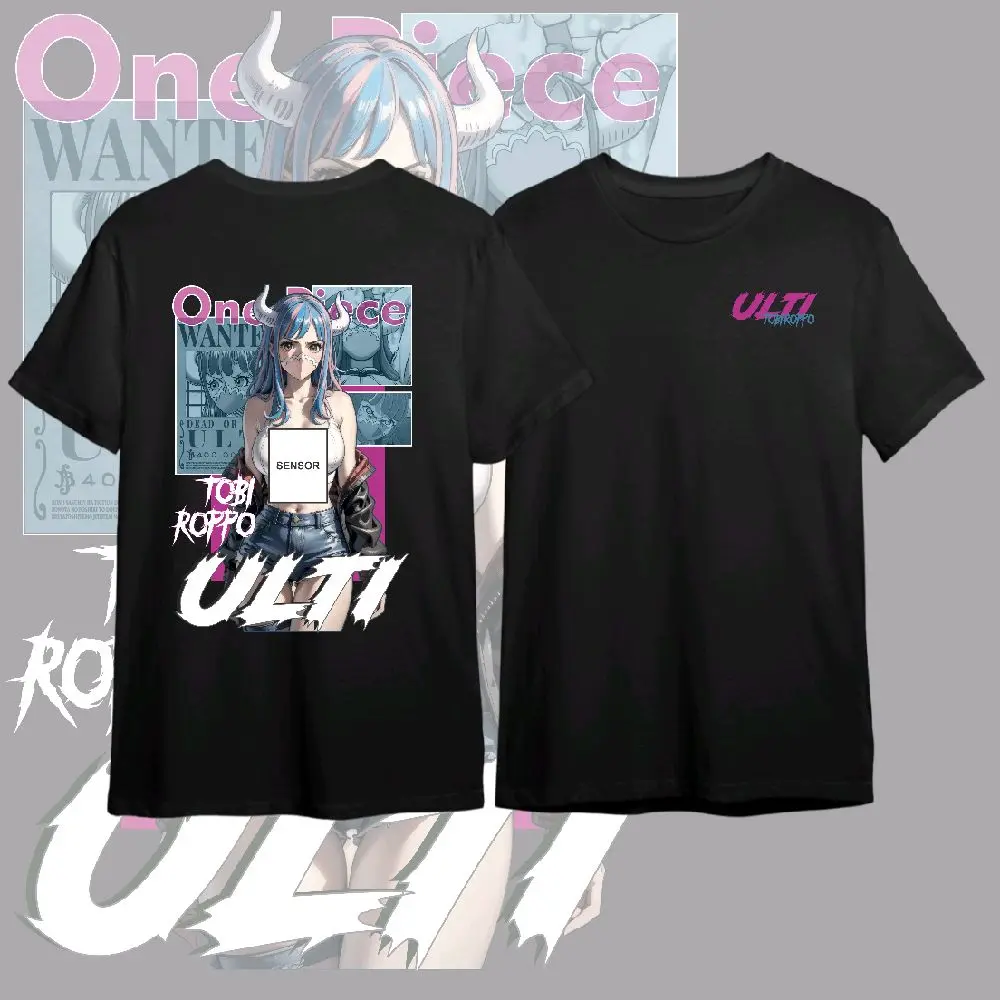 Kaos Ulti One Piece Combed Hitam Keren