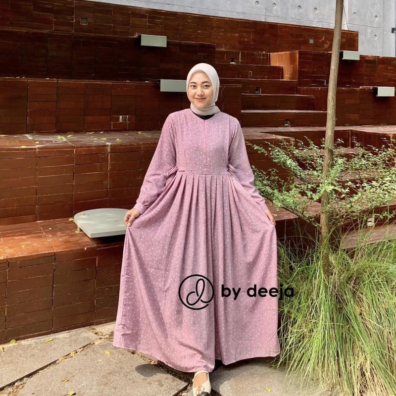 Product Introduction of By deeja - Heidy Korean Dress / Midi Dress / Motif Bunga VOL.1 4
