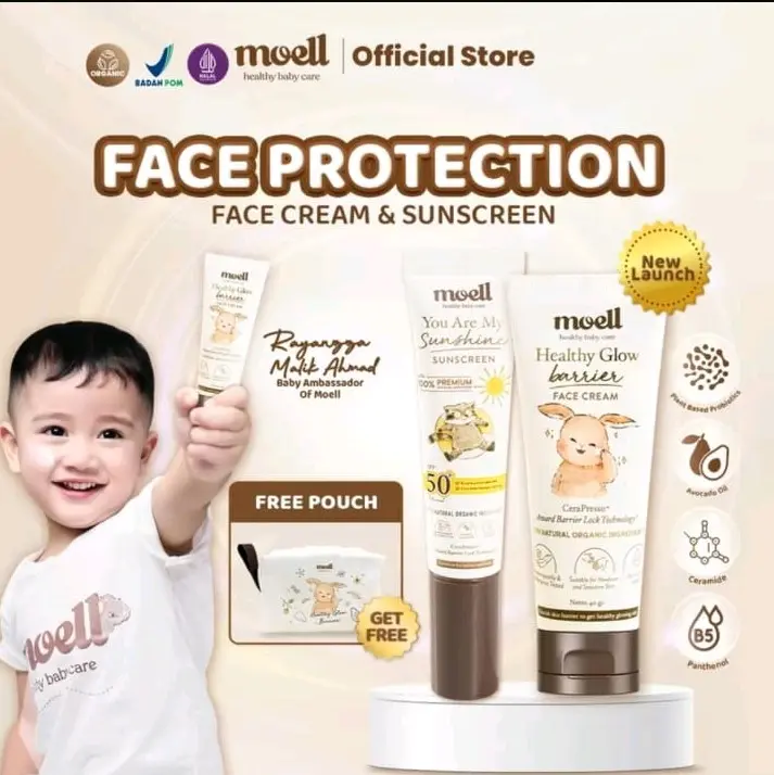 [BUY 2 GET 4] MOELL BODY LOTION / MOELL CALMING CREAM / MOELL HAIR LOTION / MOELL SHAMPOO ANAK 2