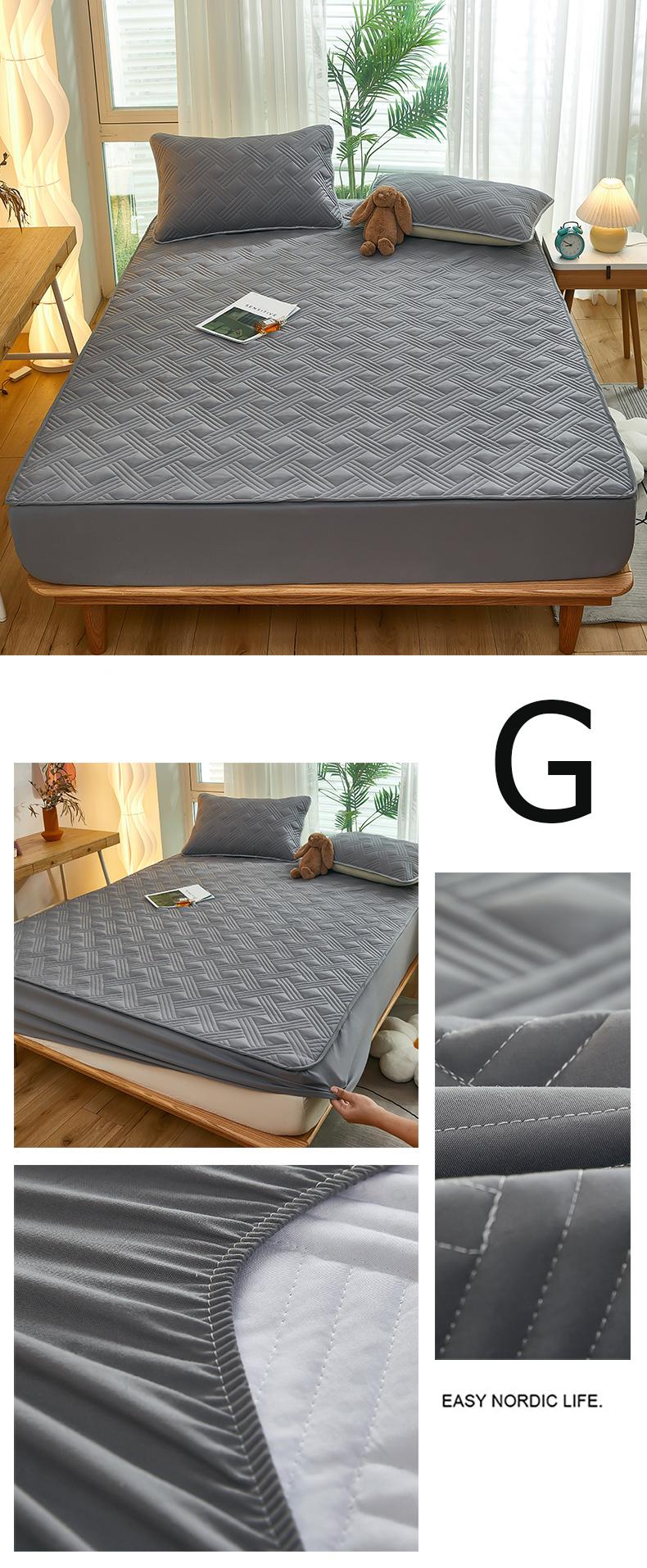 Product Introduction of SUNLIGHT HOME Waterproof Bedsheet 9 Colors,Multi Patterned Bed Sheet,Solid Color Fitted Sheet,Breathable Mattress Cover 18