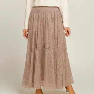 Rok Brukat Import - Rok Impor BKK - Rok Brukat Premium - Premium Brokat Maxi Skirt