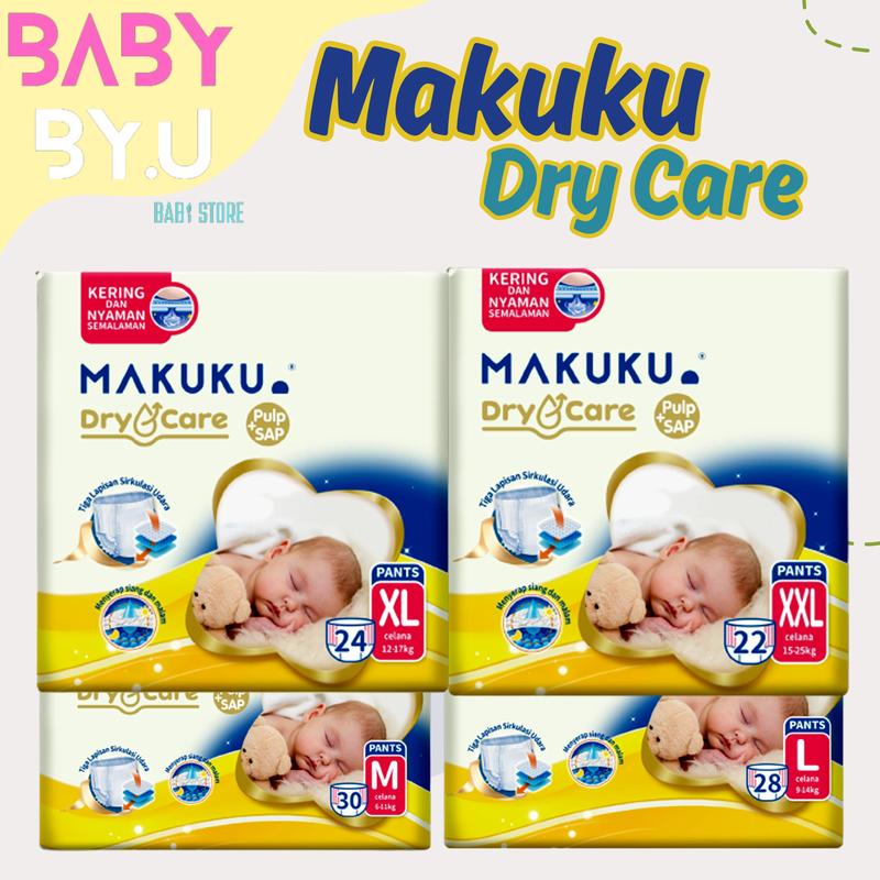 MAKUKU DRY CARE JUMBO DIAPERS PANTS NBSS Popok 4