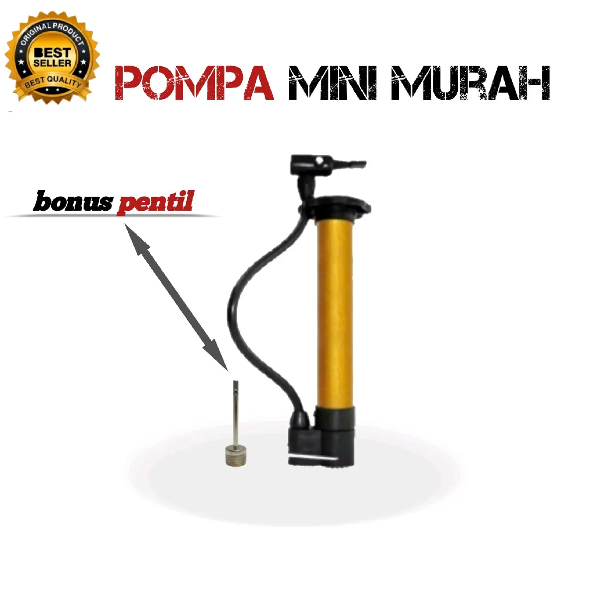 Pompa Angin Mini Portable Pemompa Bola Pompa Sepada Murah Free Pentil
