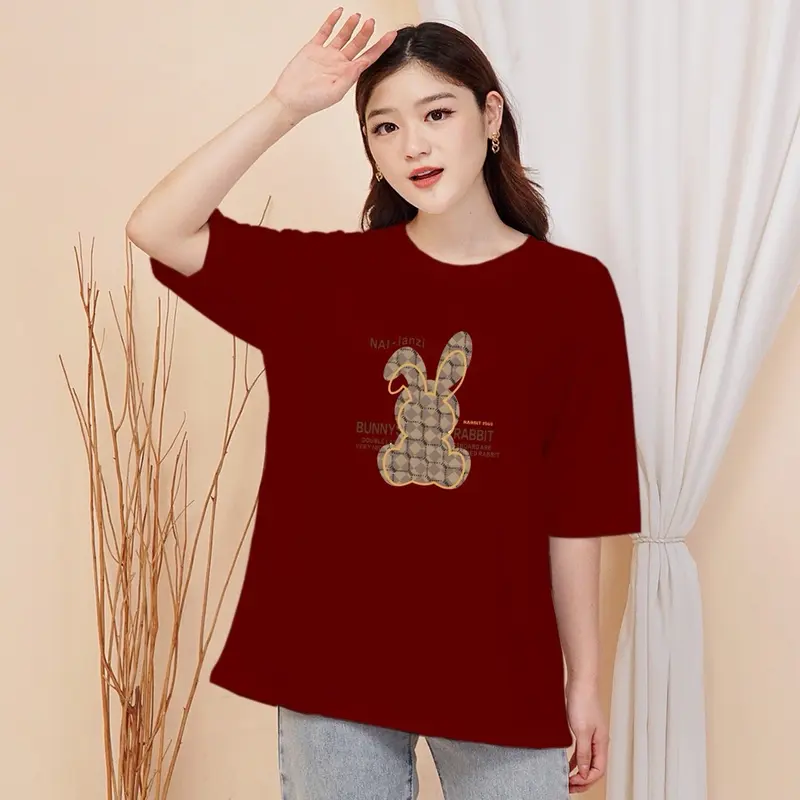 ￼COD Kaos T-shirt Oversize Wanita - Brown Bunny Kaos Distro WANITA - Kaos Streetwear Oversize - Baju Kaos Distro motif -BAJU OVERSIZE UNISEX- KAOS UNISEX LENGAN PENDEK 3