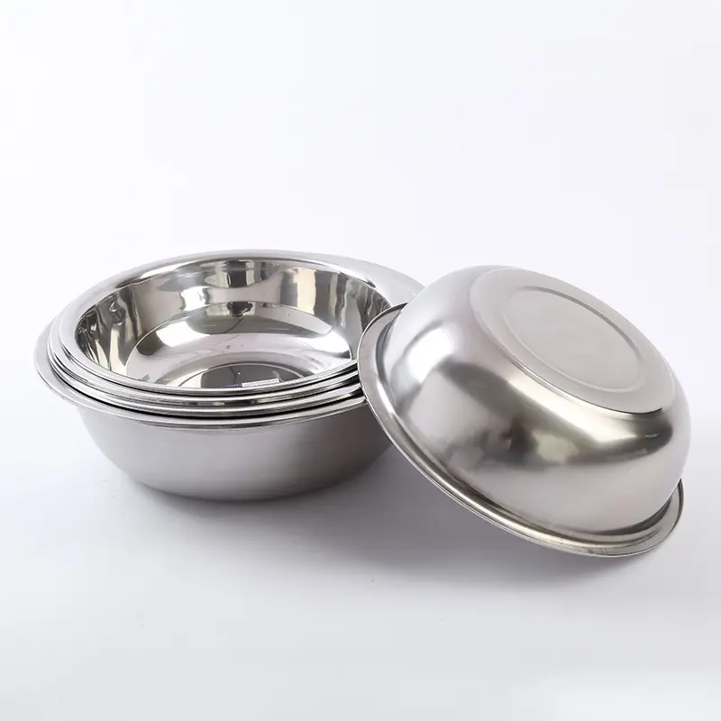 Promo 6 pcs baskom stainless 1set isi 6 ukuran 18-28cm