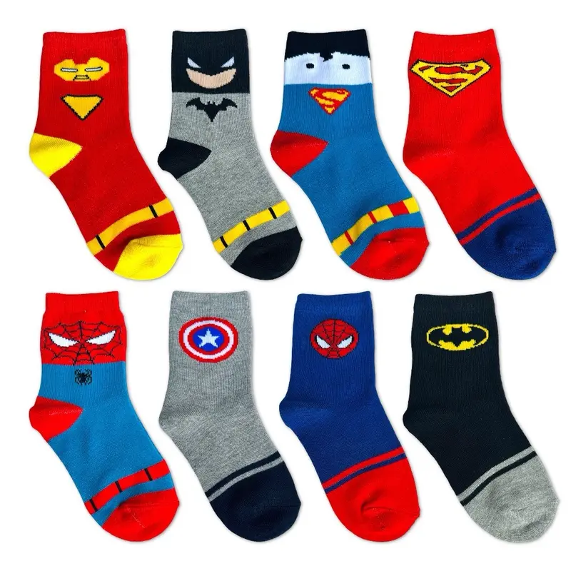 Kaos kaki anak motif super hero - kaos kaki anak size 1-6 tahun Anak-Anak 1