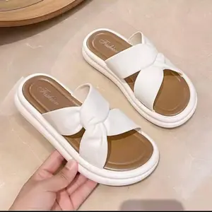 SepretSlideWanitaDesainFrench SoleTebalDenganSensasiMemiiatKotoran CocokUntukLiburanPantai&LookTrendi ShoesSandal