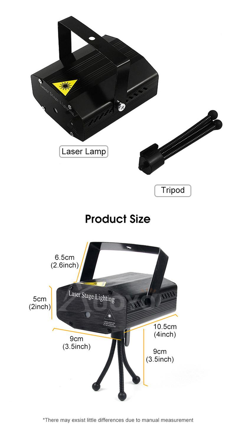 Product Introduction of Đèn Sân Khấu Laser, Auoyo, Đèn Máy Chiếu Tiệc Tùng, Đèn Nhấp Nháy Kích Hoạt Âm Thanh Disco DJ, Máy Chiếu Laser Led RGB, Thích Hợp Cho Sinh Nhật, Đám Cưới, KTV, Quán Bar, Buổi Hòa Nhạc, Sạc USB 3