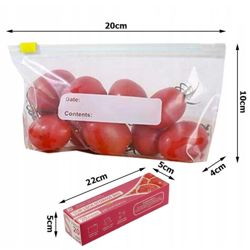 Product Introduction of Túi lưu trữ Khóa trượt, niêm phong chân không, để bảo quản và đông lạnh thực phẩm, có thể tái sử dụng 8