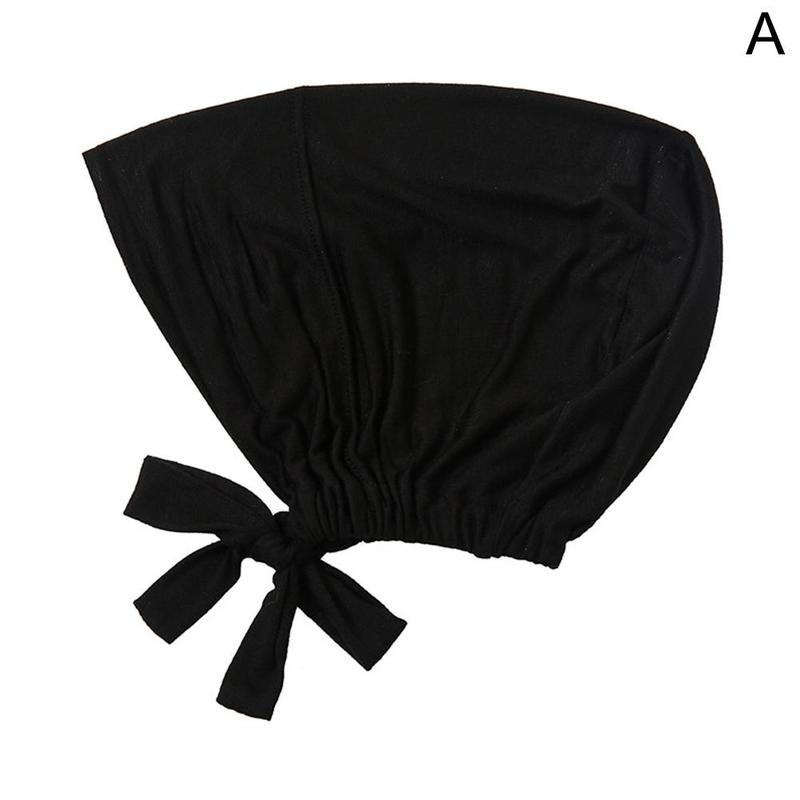 Product Introduction of Women’s Ladies’ Solid Color Plain Hijab Head Kerchief Head Sun Inner Cover Coverchief Wrap L2E9 27