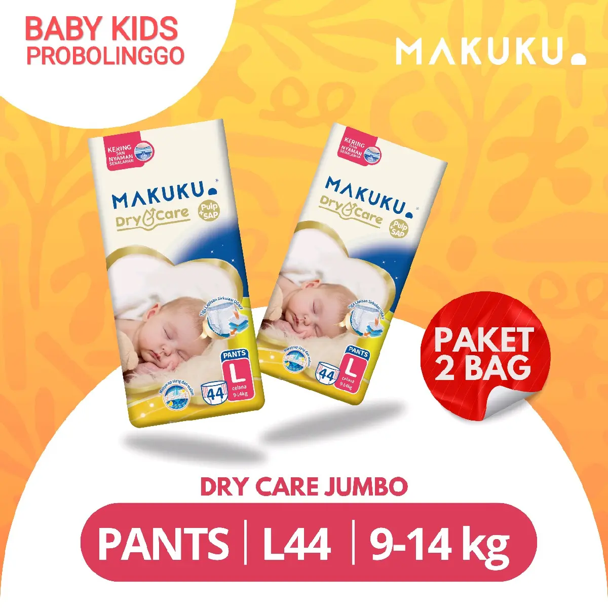 Makuku Dry Care L44 Jumbo - Pembersih Kering Terbaik