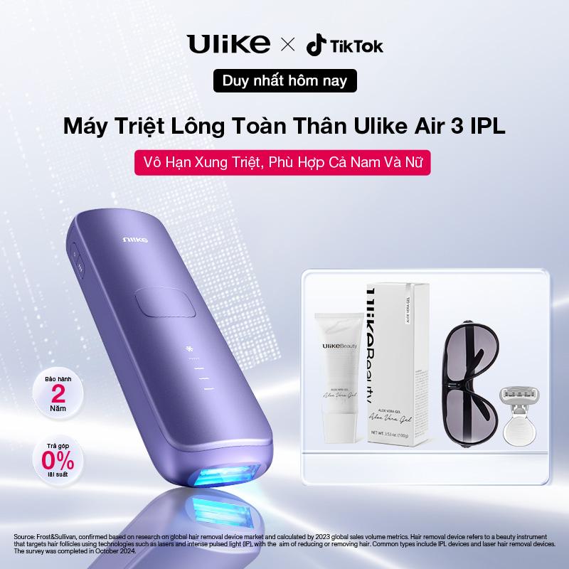 [Store Live Link]Ulike Máy triệt lông làm lạnh  Sapphire Air 3 công nghệ Cooling IPL Tím dành cho nam và Nữ