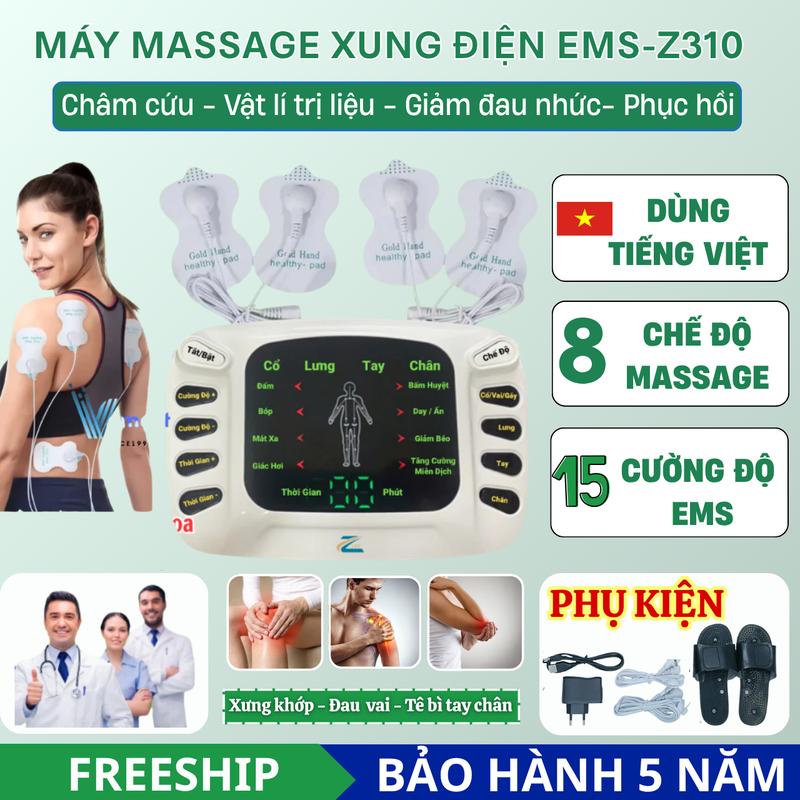 Máy Massage Xung Điện Trị Liệu Vật Lí Máy Mát Xa Châm Cứu Giảm Đau Nhức Cổ Vai Gáy Hiệu Quả Tức Thì miếng dán mát xa sịn điện máy massager lưngmiếng dán massage điện