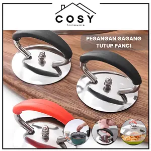 COSY Kenop Knop Silicon Pegangan Gagang Tutup Panci Anti Panas Tutupan Panci Stainless Baja Peralatan