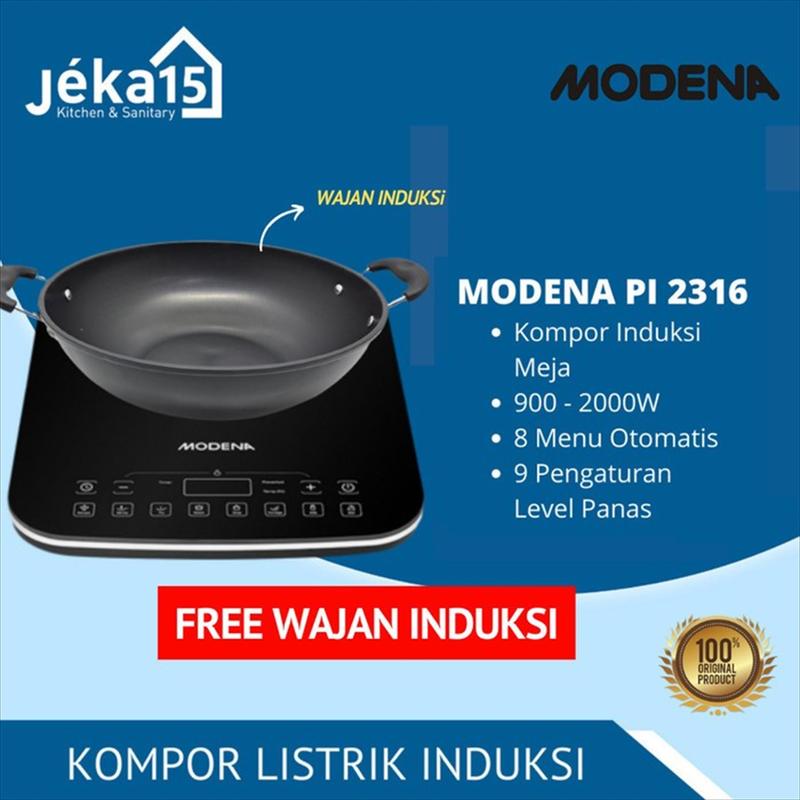 MODENA PI 2316 KOMPOR LISTRIK INDUKSI PORTABLE MEJA - Shop | Tokopedia