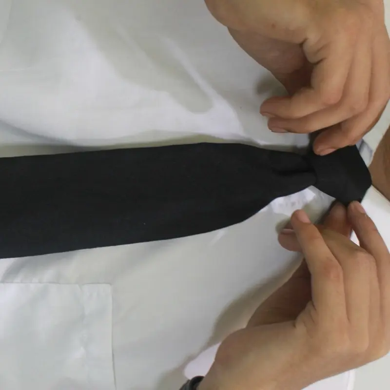 TERMURAH!!! Dasi Hitam Polos Instant Formal Hitam Polos Langsung Pakai Unisex Pria Wanita Seragam Sma 2