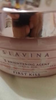 Product Review of SLAVINA Organic Rice Body Scrub First Kiss | scrub badan untuk menghilangkan bekas luka from s**p 0