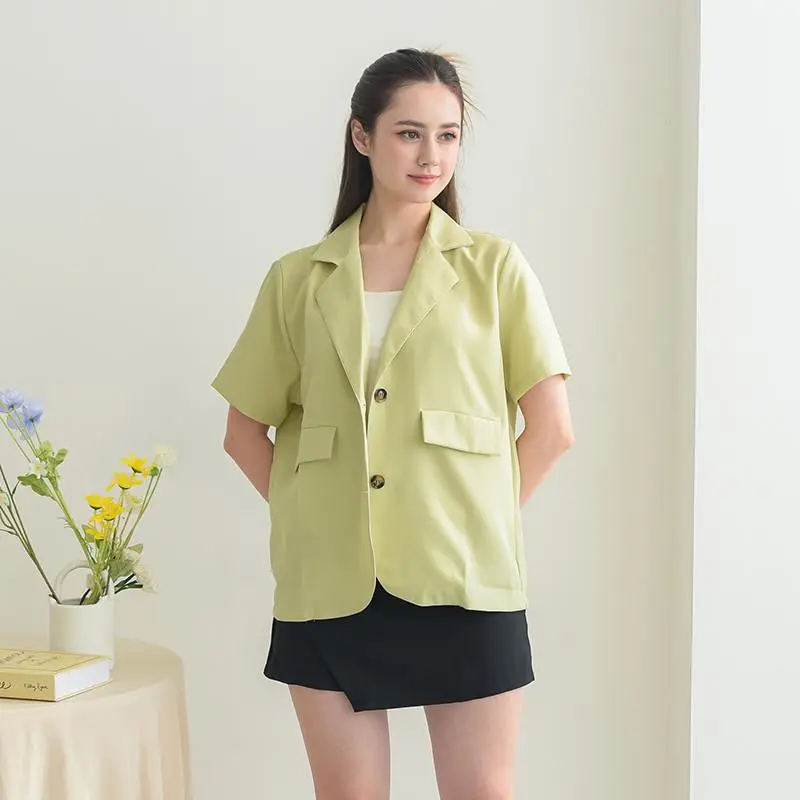 ADA - Lewis Blazer Basic Short Sleeves | Blazer Lengan Pendek Wanita #6162 3
