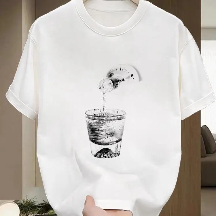 Kaos Tren Cetak Fashion Pria dan Wanita Muda 2025 - Bahan Nyaman - Toko Fashion Combed Cowok 8