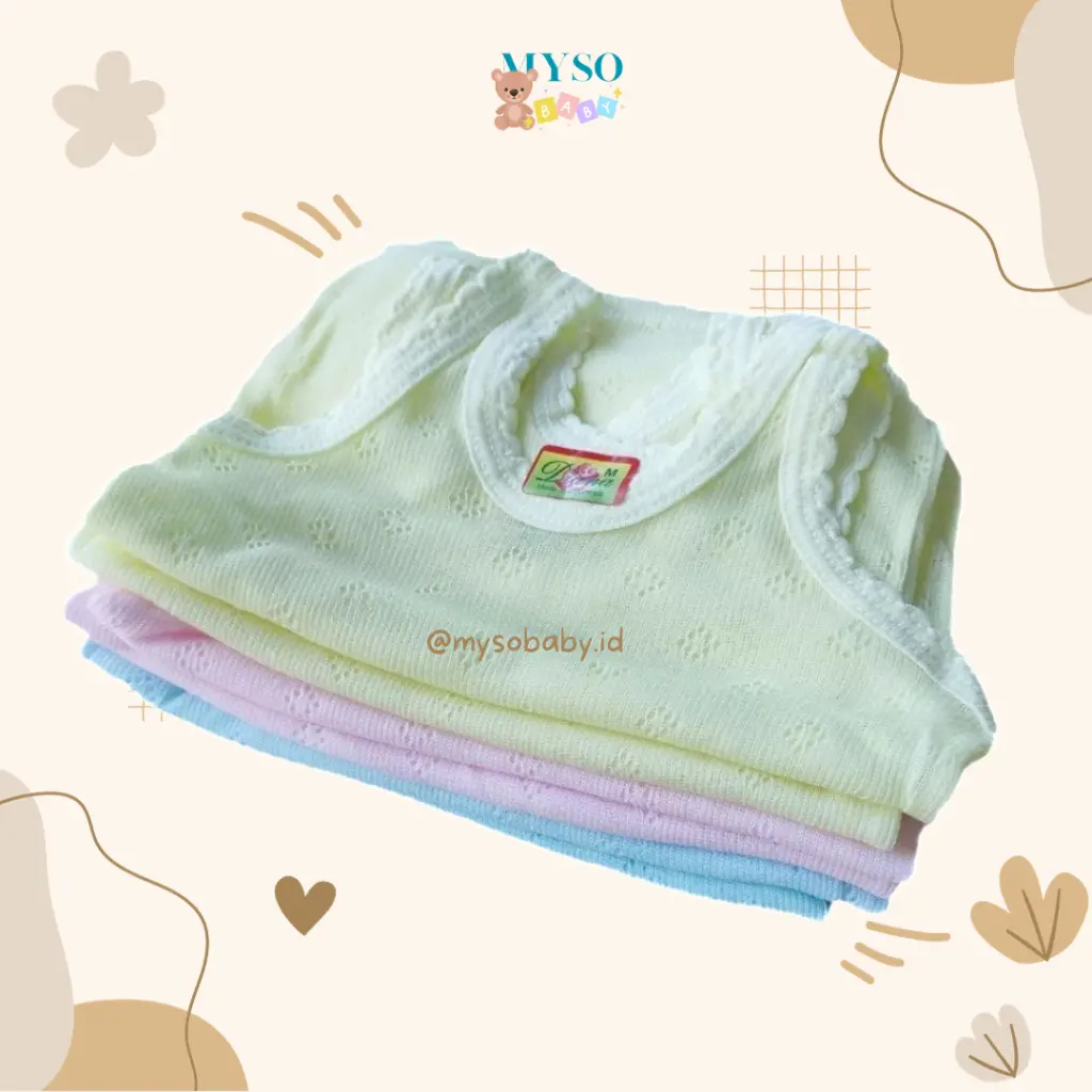 Singlet bayi dan anak Diana warna putih dan multi warna / Kutang kaos bayi anak baju dalam anak bayi