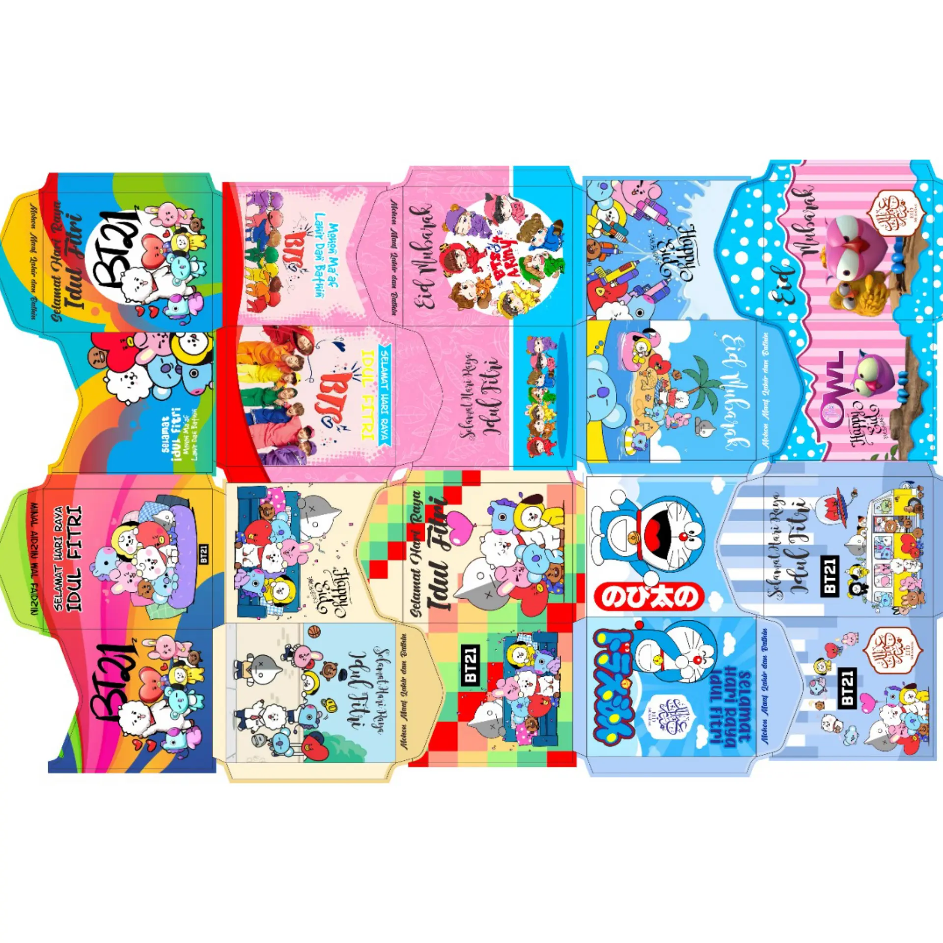 AMPLOP/ANGPAU MOTIF BTS SIAP PAKAI