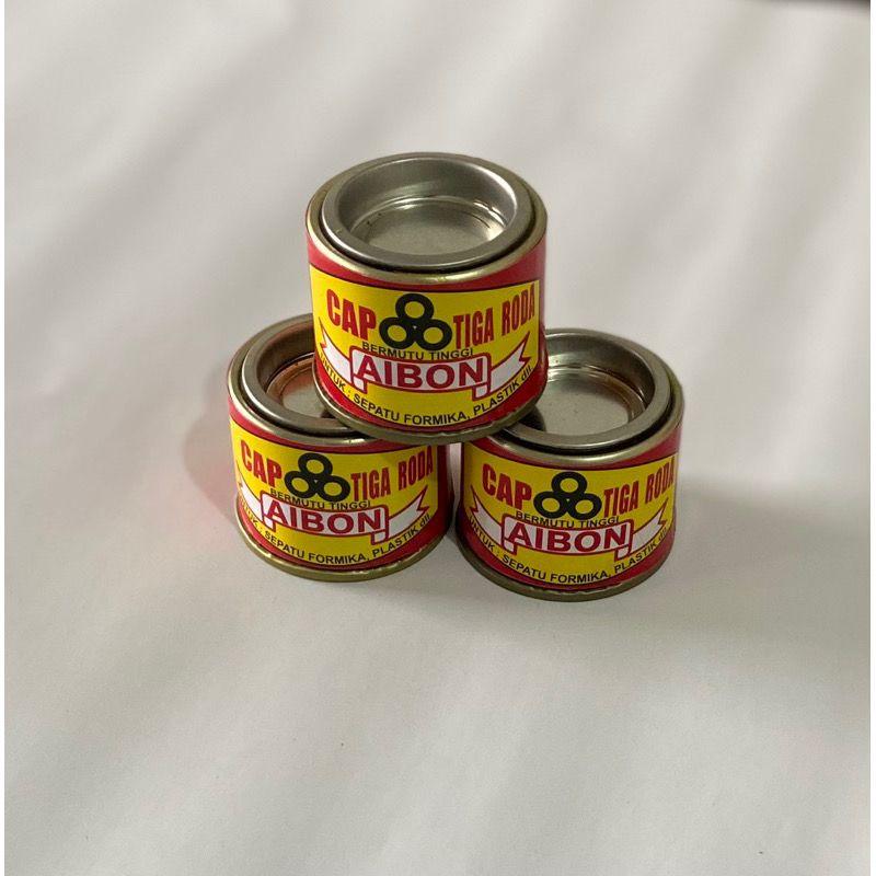 12PCS LEM SEPATU AIBON CAP RODA TIGA 35 GR / lem plastik lem sol 1