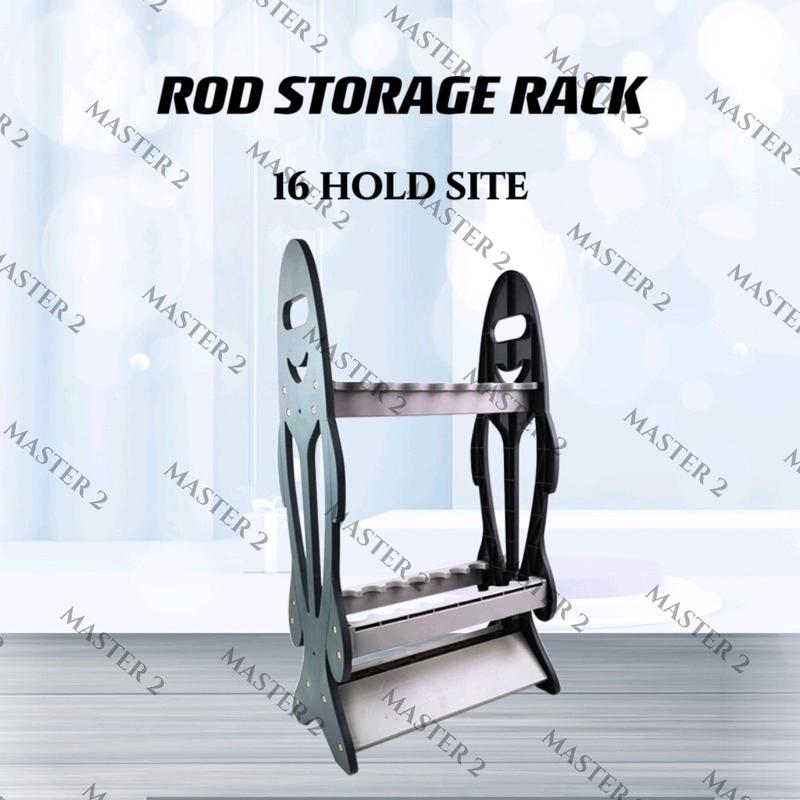 ROD RACK STAND STORAGE 16 HOLD Rak Simpan Joran Pancing,Sesuai - TikTok ...