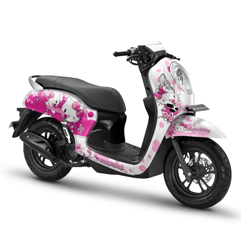 Decal scoopy Full Body - Stiker Scoopy Full body FI SPorty Fashion Stylish prestige Kartun HK  5 Motor Motorcycle 2