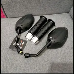 Paketan Spion honda beat standar + handgrip set jalu stang chorme pcx set kiri kanan beat,vario,supra,dll