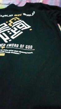 Product Review of Kepswah Official - Kaos Khalid Bin Walid Kaligrafi - Baju Sahabat Nabi Dakwah Muslim Islami - T-Shirt Combed 24s Pria Unisex from k**6 0