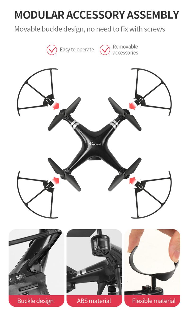 Product Introduction of Elf KY101 Ketinggian Tetap Panjang Endurance Drone 8k HD Fotografi Udara Quadcopter Toy RC Pesawat 12