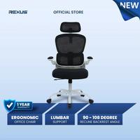 Gambar Rexus NC2 V2 Ergonomic Office Chair 120 degree recline with backrest NC-2 V2 with Lumbar Support & Adjustable Armrest - Hitam dari Click & Go Tokopedia Kota Bandung 1 Tokopedia