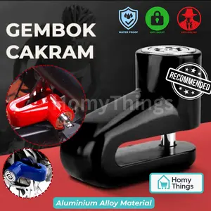 BEST! Gembok Cakram Anti Maling Motorcycle Safety Lock untuk Motor dan Sepeda