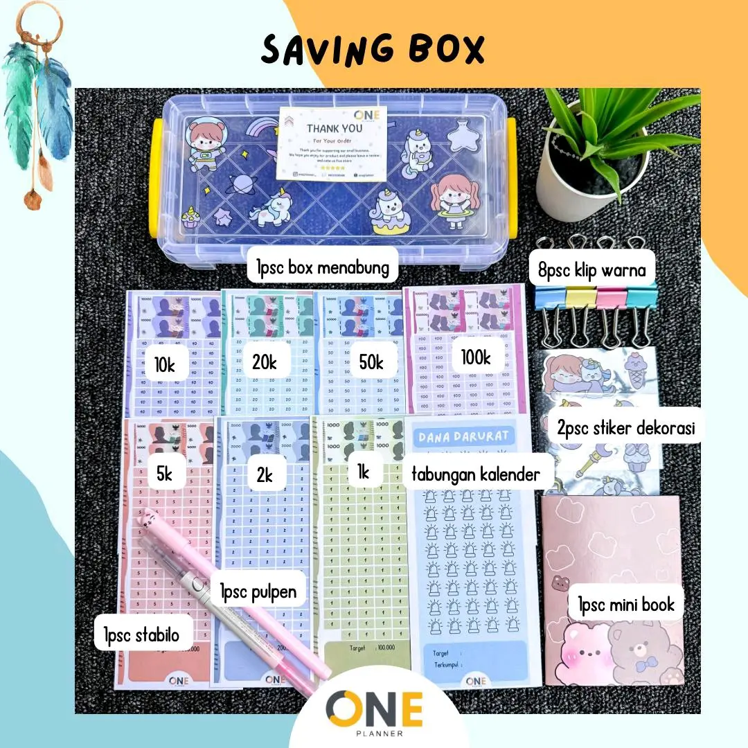SAVING BOX ONE PLANNER UNTUK MENGATUR KEUANGAN