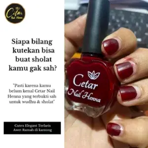 Cetar Nail Henna - Halal - Sah Solat
