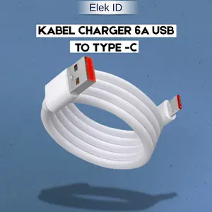 GA Kabel Data Charger 6A USB to Type C Super Fast Charge Serbaguna dengan Fast Charging & Transfer Data Gesit Cocok untuk Semua Perangkat Smartphone - Cable