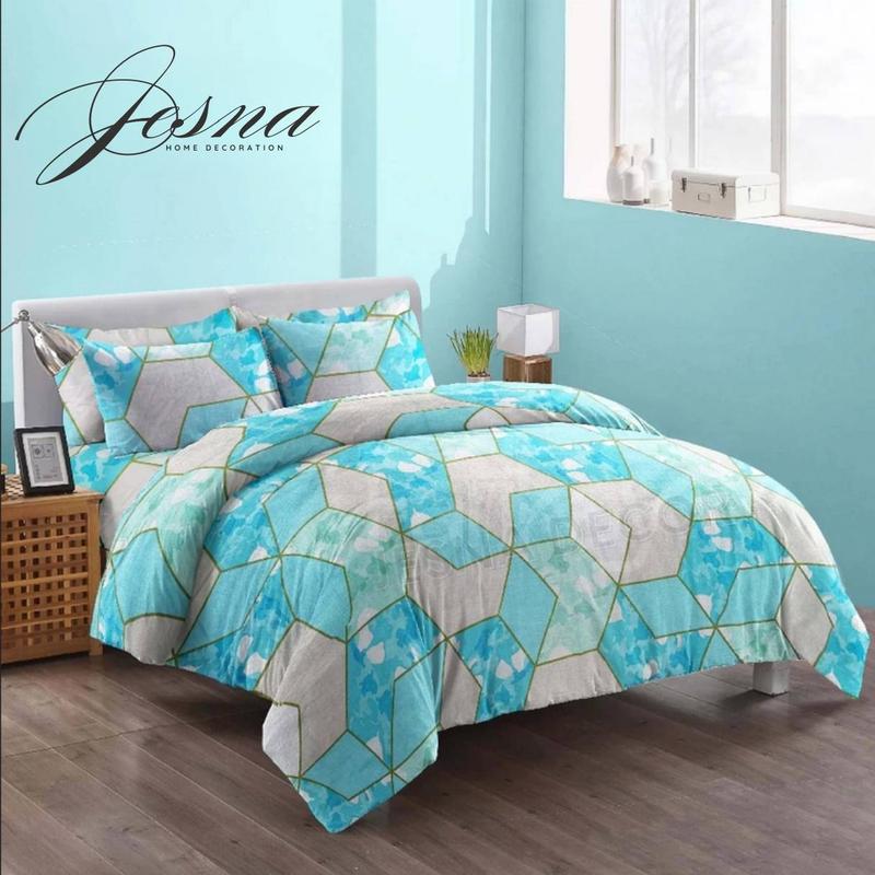 Set Bedcover Sprei Katun 4 Karet Sudut - Ukuran 90x200, 120x200, 160x200, 180x200, 200x200 - Kain, Kasur - Sarung, King 4