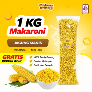 1 BALL MAKARONI BANTAT 1KG RASA JAGUNG MANIS Food Snacks Pedas Crispy Camilan Keripik Makanan