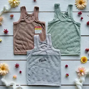 Singlet Bayi Polos Warna Seri Coklat SNI vadilla baby Ukuran S M L XL XXL kaos Dalam Anak