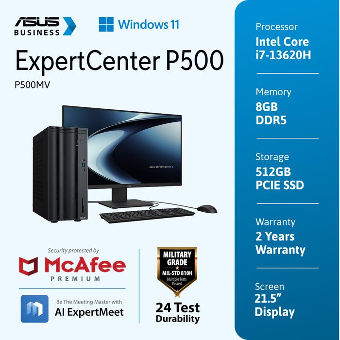 Gambar ASUS ExpertCenter P500 [P500MV-785018WS] 15L Intel Core i7-13620H 8GB 512GB PCIe SSD Windows 11 Home + Office HOME 2024 + M365 Warranty 2Y (1YADP)/180W 80+ PSU dari ASUS Expert Official Store Kota Administrasi Jakarta Pusat Tokopedia
